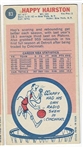 1969 Topps Basketball #83 Happy Hairston - Detroit Pistons RC